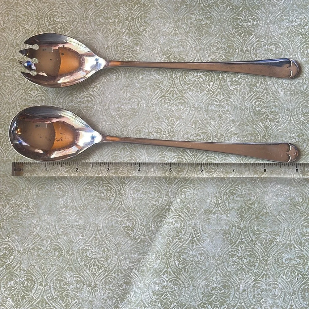 EPNS Sheffield England Salad Server Set